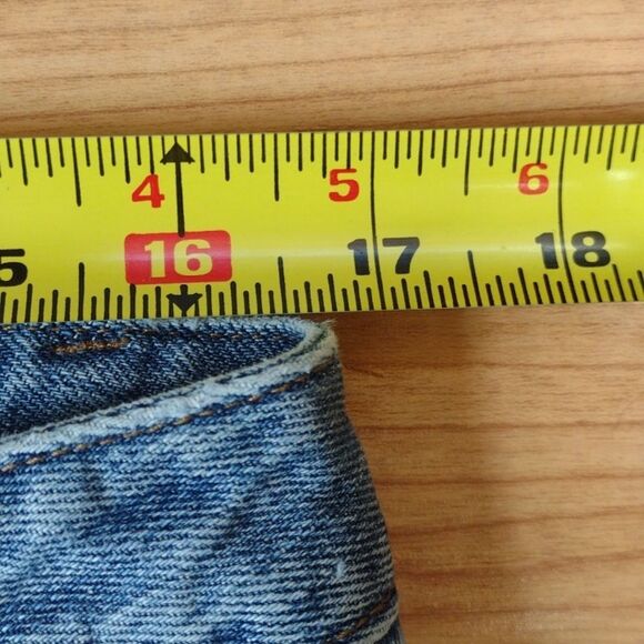 Billabong Distressed Flared Leg 5 Pocket Jeans Size 13 - Picture 8 of 11